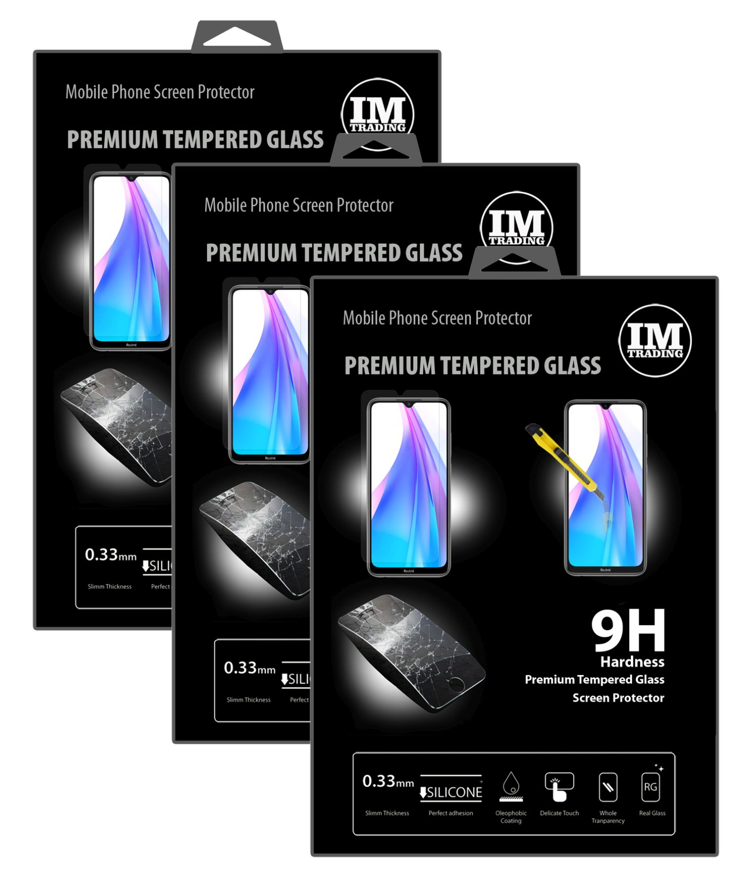 8T) Schutzglas Redmi Displayschutz(für Xiaomi COFI 9H Note