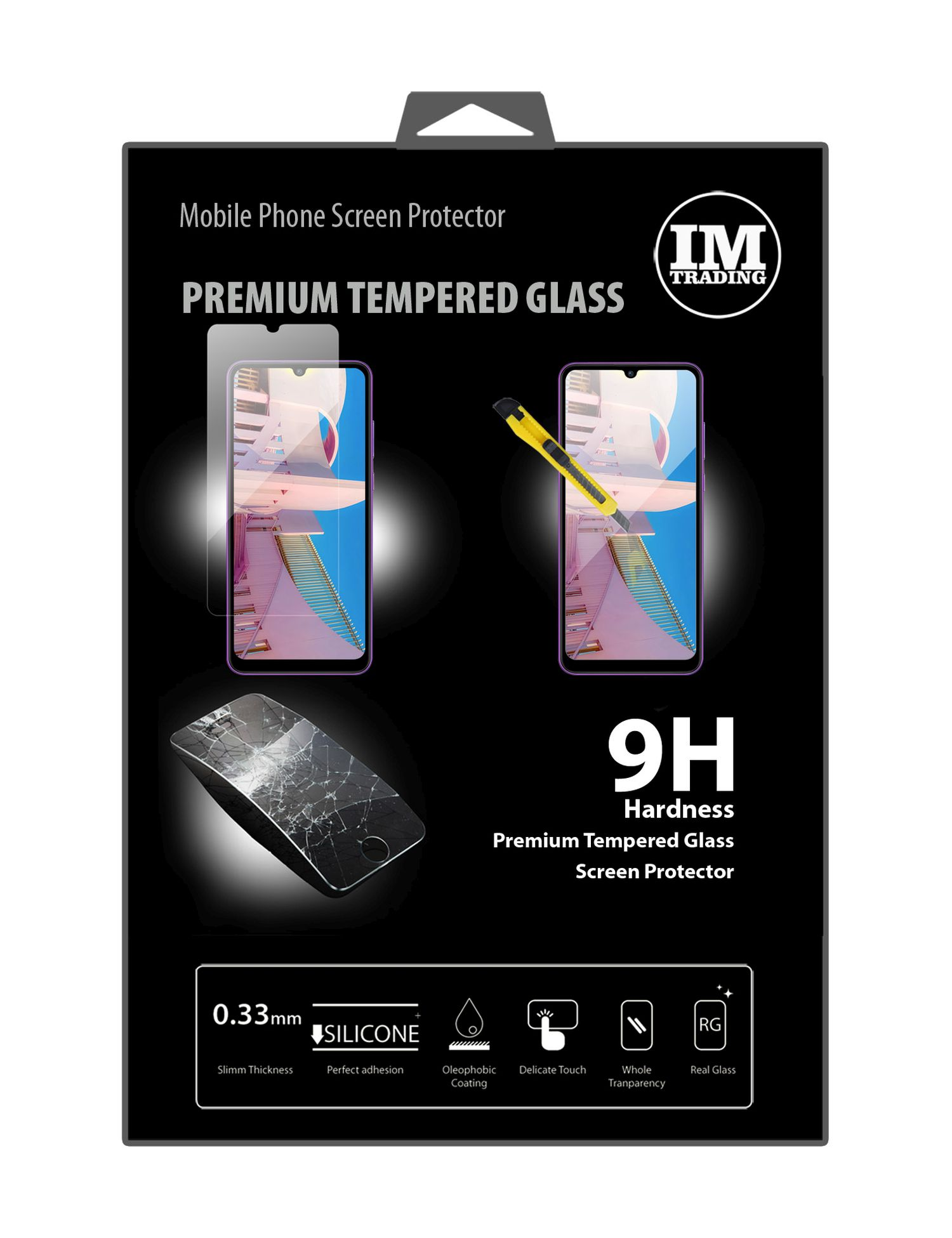 Displayschutzfolie 9A COFI mit Schutzglas Glas Passgenau kompatibel cofi1453® 9A) Panzerfolie Honor HONOR 9H Displayschutz(für