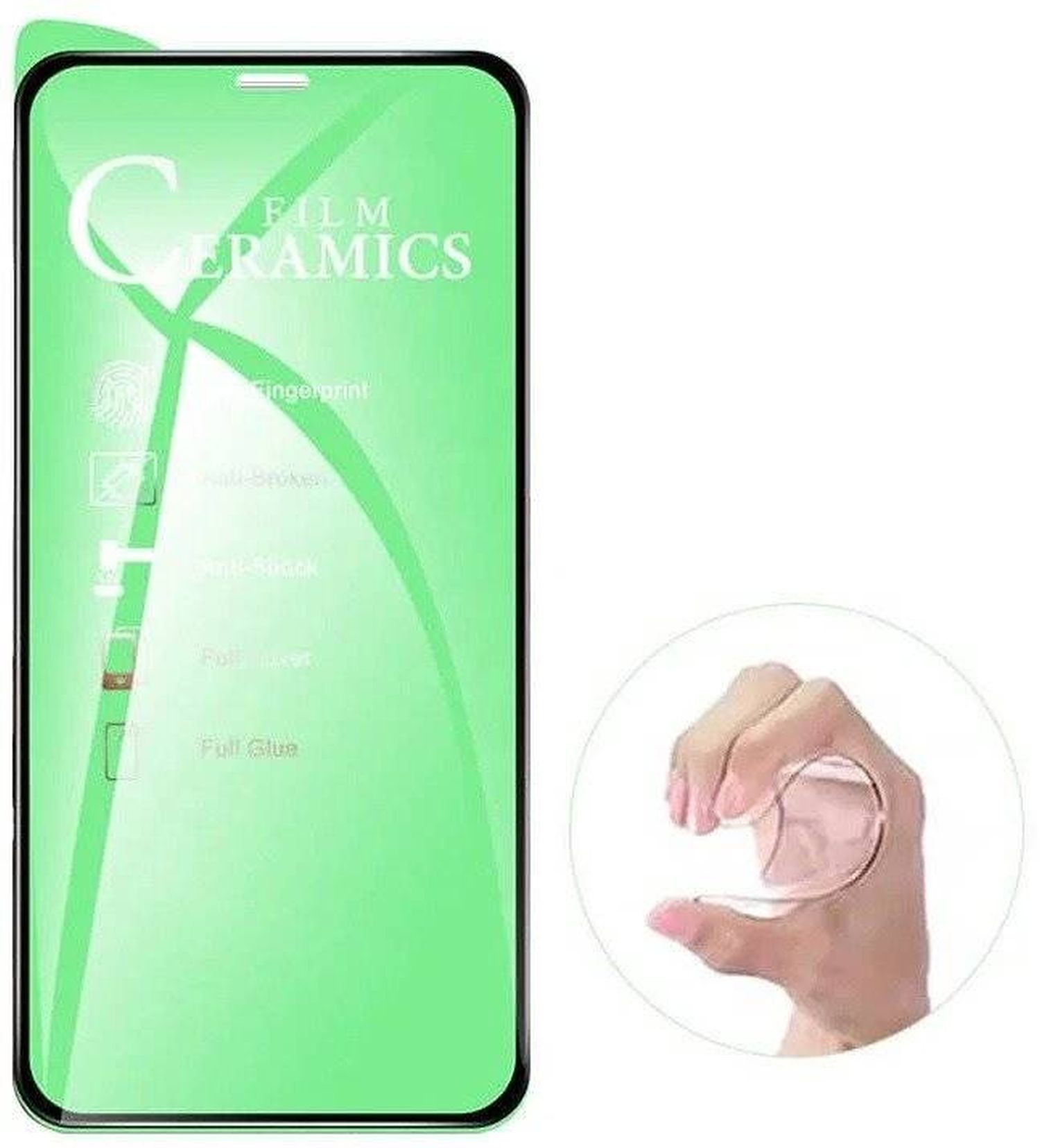 COFI 12) iPhone Apple 5D Schutzglas Displayschutz(für