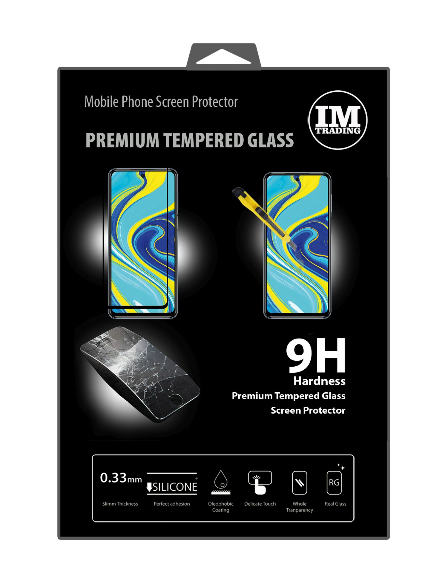 COFI 5D Schutzglas 9S) Displayschutz(für Xiaomi Note Redmi