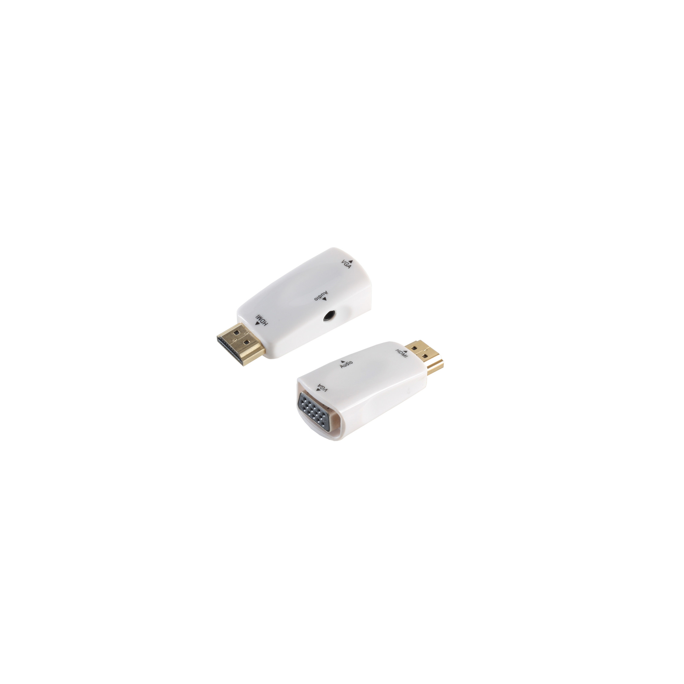 SHIVERPEAKS HDMI Stecker auf Adapter Klinkenbuchse, 3,5mm Buchse HDMI + VGA
