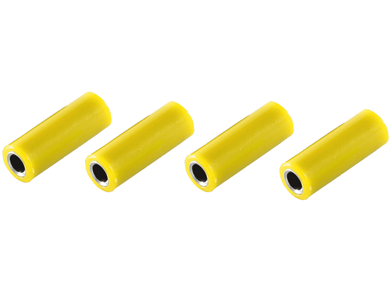 SHIVERPEAKS Bananenkupplung, VE4, gelb, Stecker/ Adapter