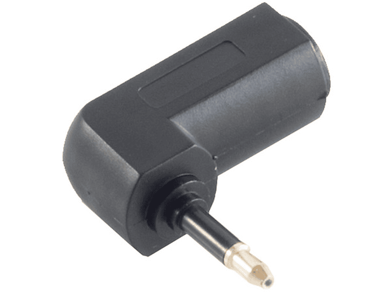 SHIVERPEAKS Winkel - Toslink-Buchse / 3,5mm Opti-Stecker, LWL Toslink Adapter