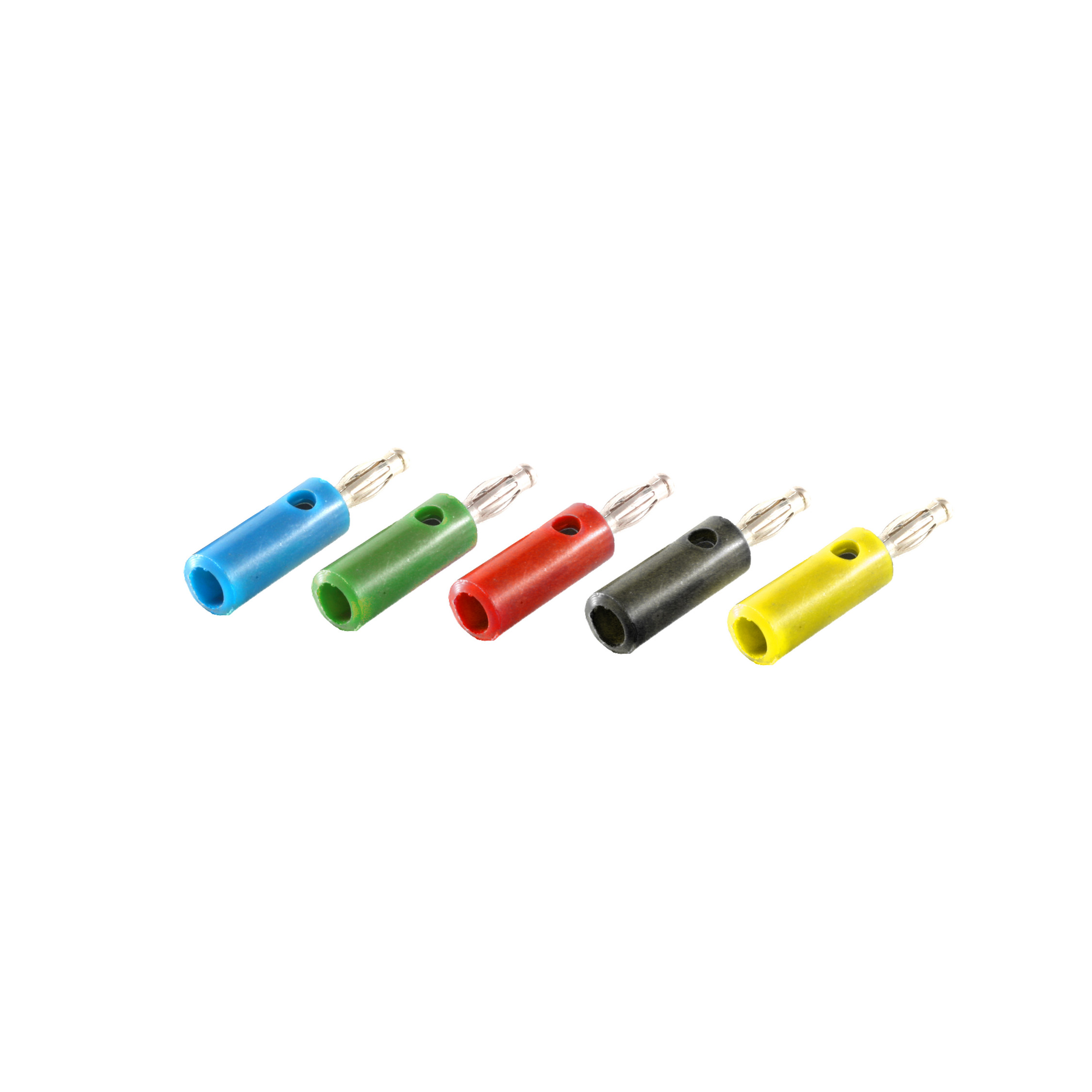 SHIVERPEAKS Bananenstecker 5 Stecker/ teilig blau+gelb+grün+rot+sw, Adapter