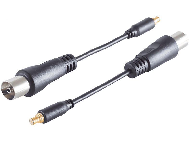 S/CONN MAXIMUM CONNECTIVITY MCX Adapter, PVC, Antennen (Koax) IEC-Buchse, schwarz