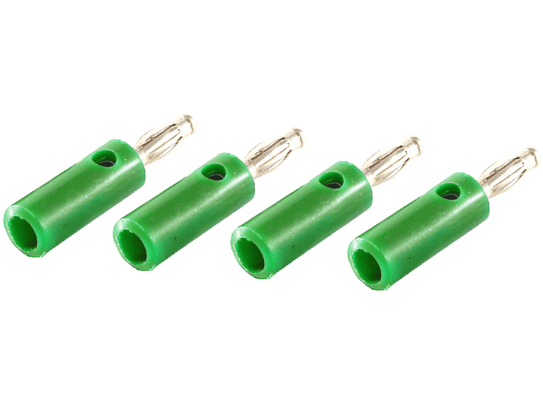 SHIVERPEAKS Bananenstecker, VE4, grün, Stecker/ Adapter