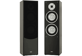 MOHR SL10, 1 Paar, schwarz HiFi Stereo Standautsprecher (passiver 2-Wege HiFi Standlautsprecher, Bass-Reflex, schwarz)