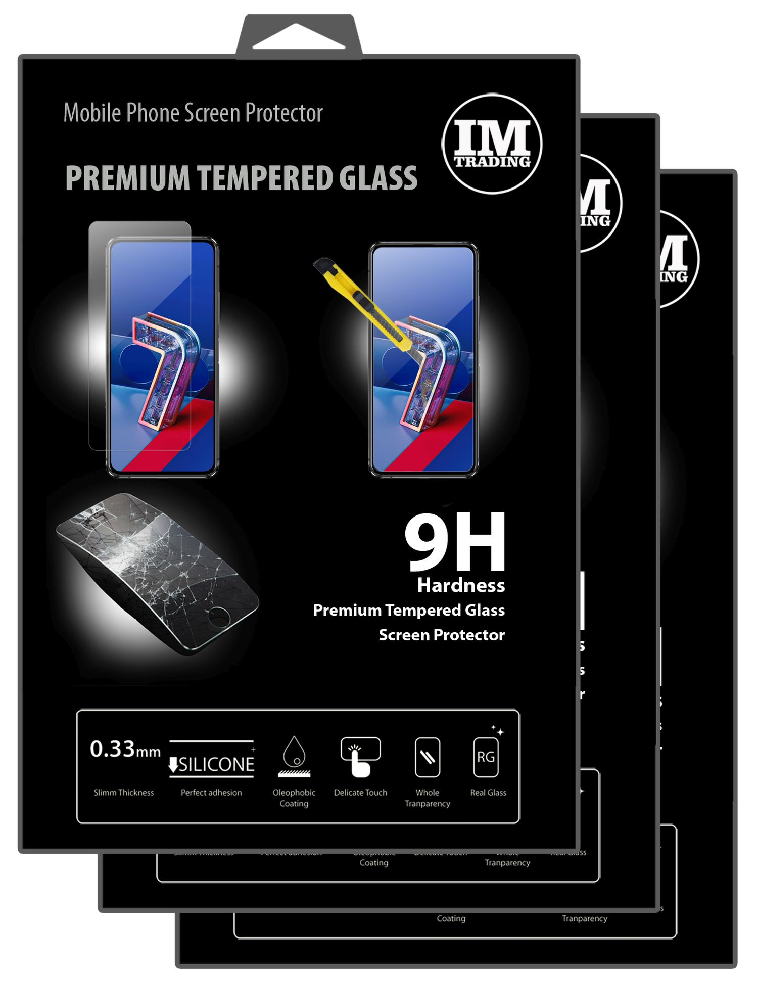 COFI 3x 9H Schutzglas Displayschutz(für 7) Zenfone Asus