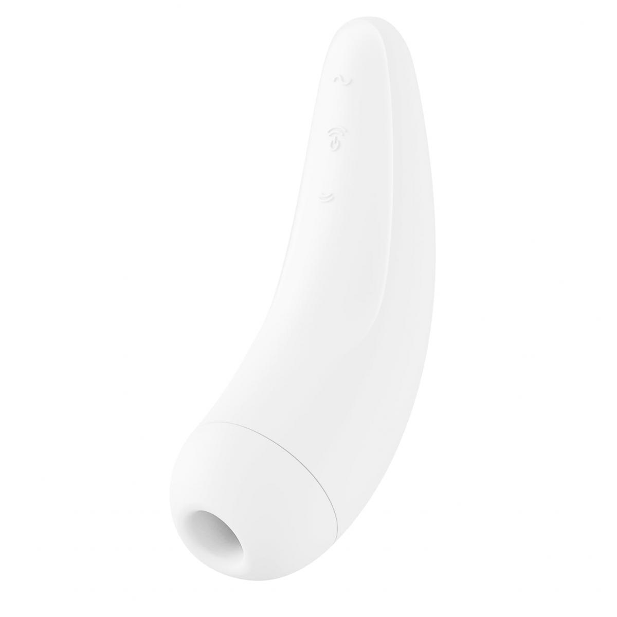 2+ Vibrator Curvy Klitoris Stimulatoren Weiß SATISFYER