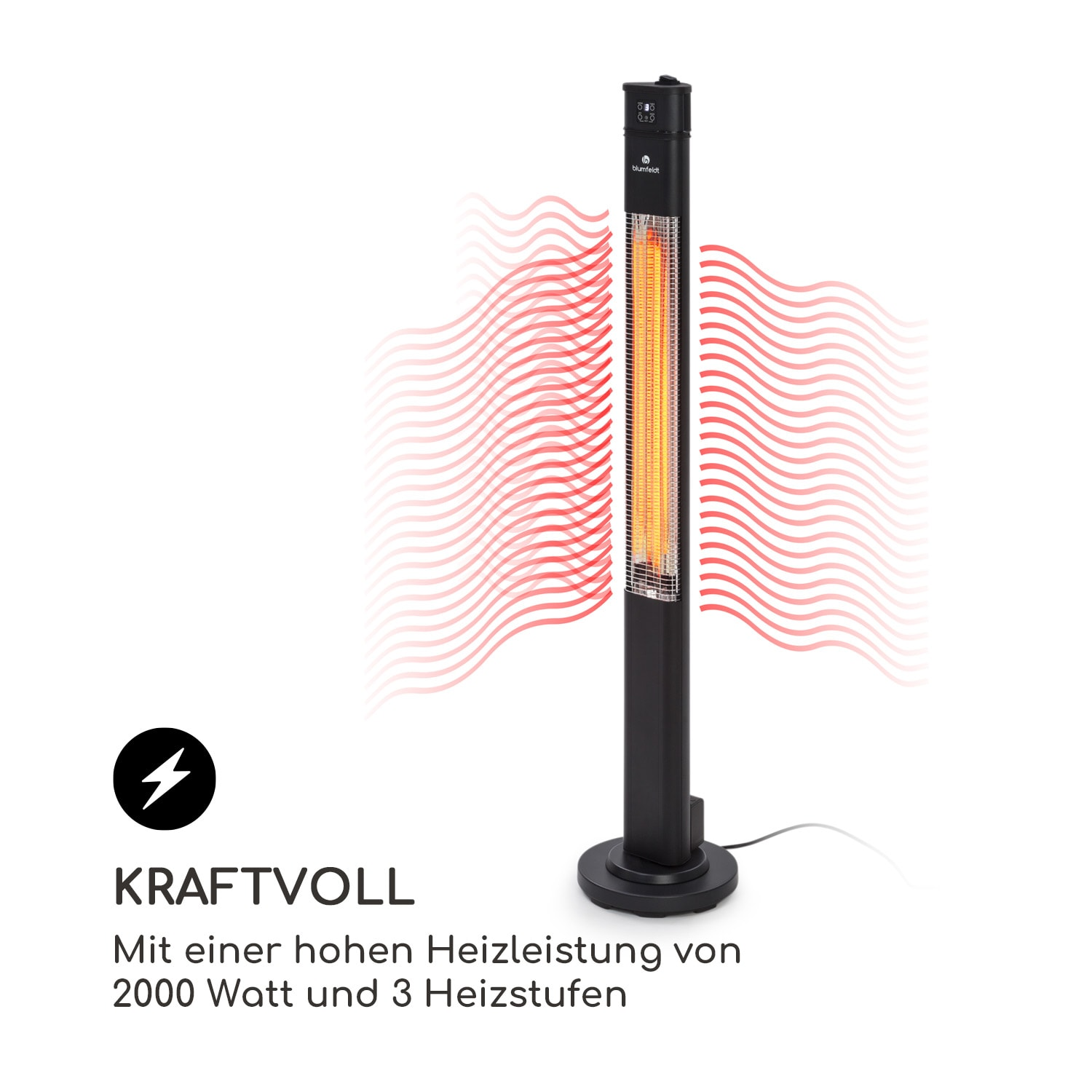 Heizstrahler Plus Watt) Guru Heat (2000 BLUMFELDT