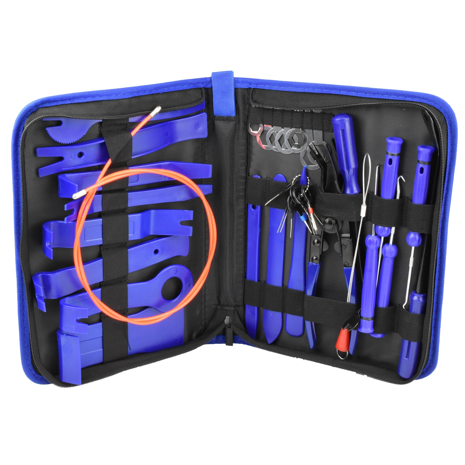 MAXXCOUNT 40 Handwerkzeug, teiliges & Montagehebel-Set Blau Entriegelungsbügel