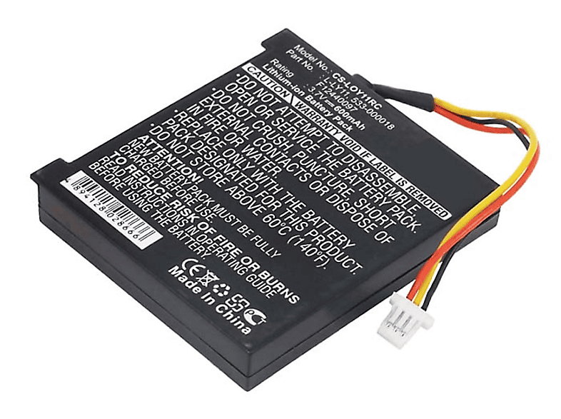 POWERY Akku für G930 600mAh Volt, Akku, Li-Ion Logitech 3.7 Headset