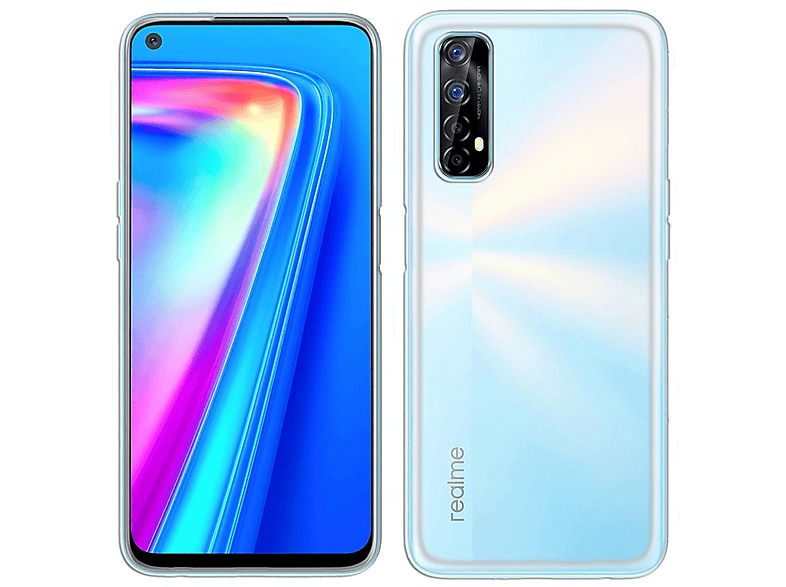QULLOO Silicone Coque pour Realme C11 2021 + 2 pièces Verre Trempé,Étui
