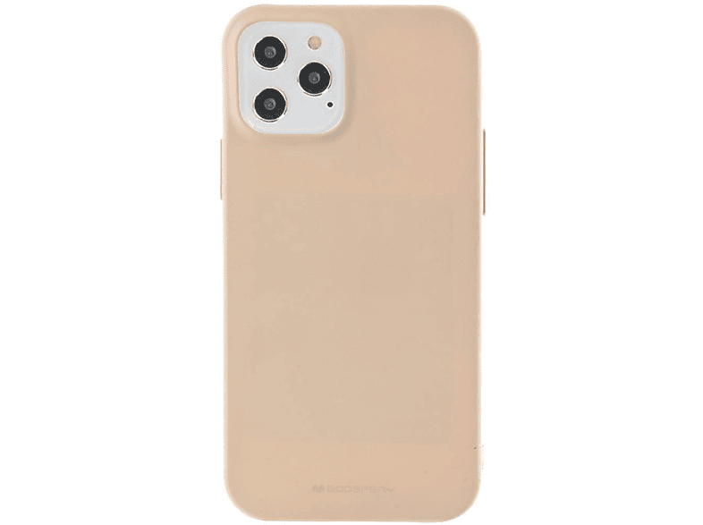 iPhone Soft Bumper cofi1453® Jelly COFI Schutzhülle Beige, mit kompatibel iPhone Beige Apple, Pro, Bumper, in Handyhülle Case 12 Pro 12 Case