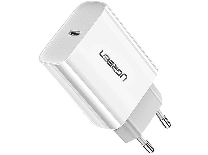 UGREEN USB Typ-C Netzteil 3A 18W Ladegerät Universal, Weiß | Akku-Ladegeräte