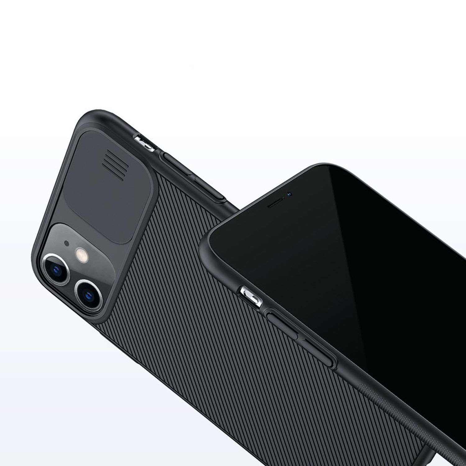 Schwarz Apple, NILKIN 11, iPhone Bumper, CamShield Case,