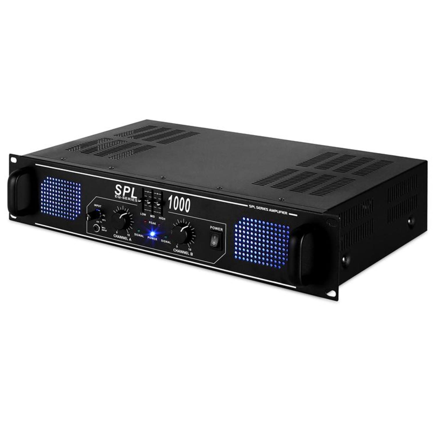 SKYTEC SPL1000 PA-Verstärker, Schwarz