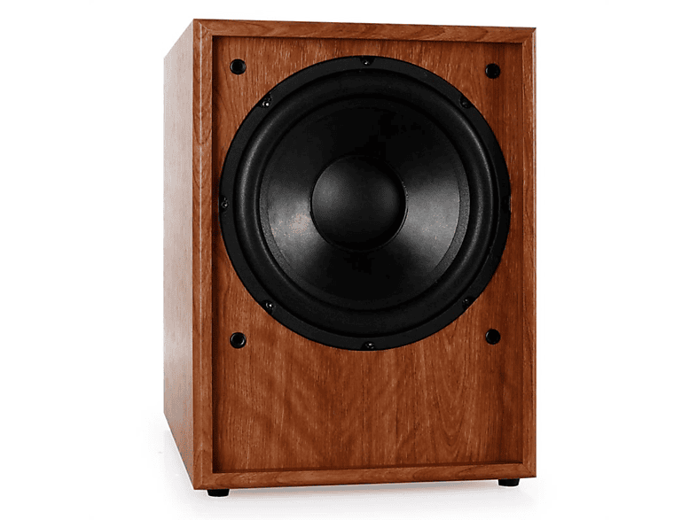 AUNA Linie-300-SW-WN Walnuss Aktiv-Subwoofer