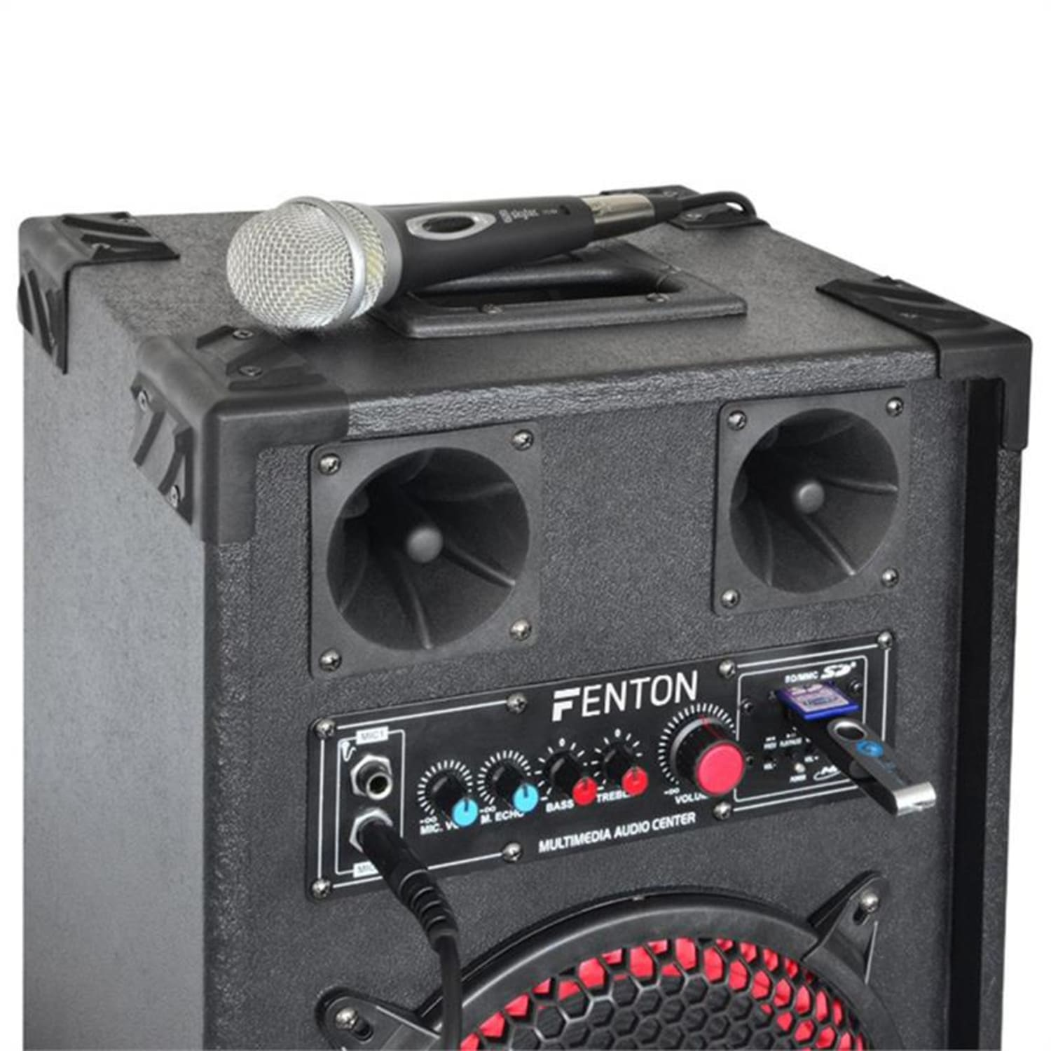 FENTON SPB-10 PA-Lautsprecher-Set, Schwarz