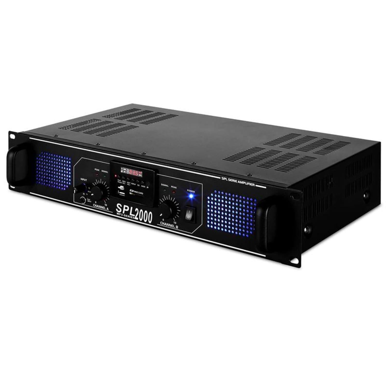 SKYTEC Schwarz SPL-2000-MP3 PA-Verstärker,