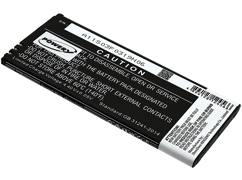 POWERY Akku für Nokia Typ BV-T5E Li-Ion Akku, 3.85 Volt, 2900mAh