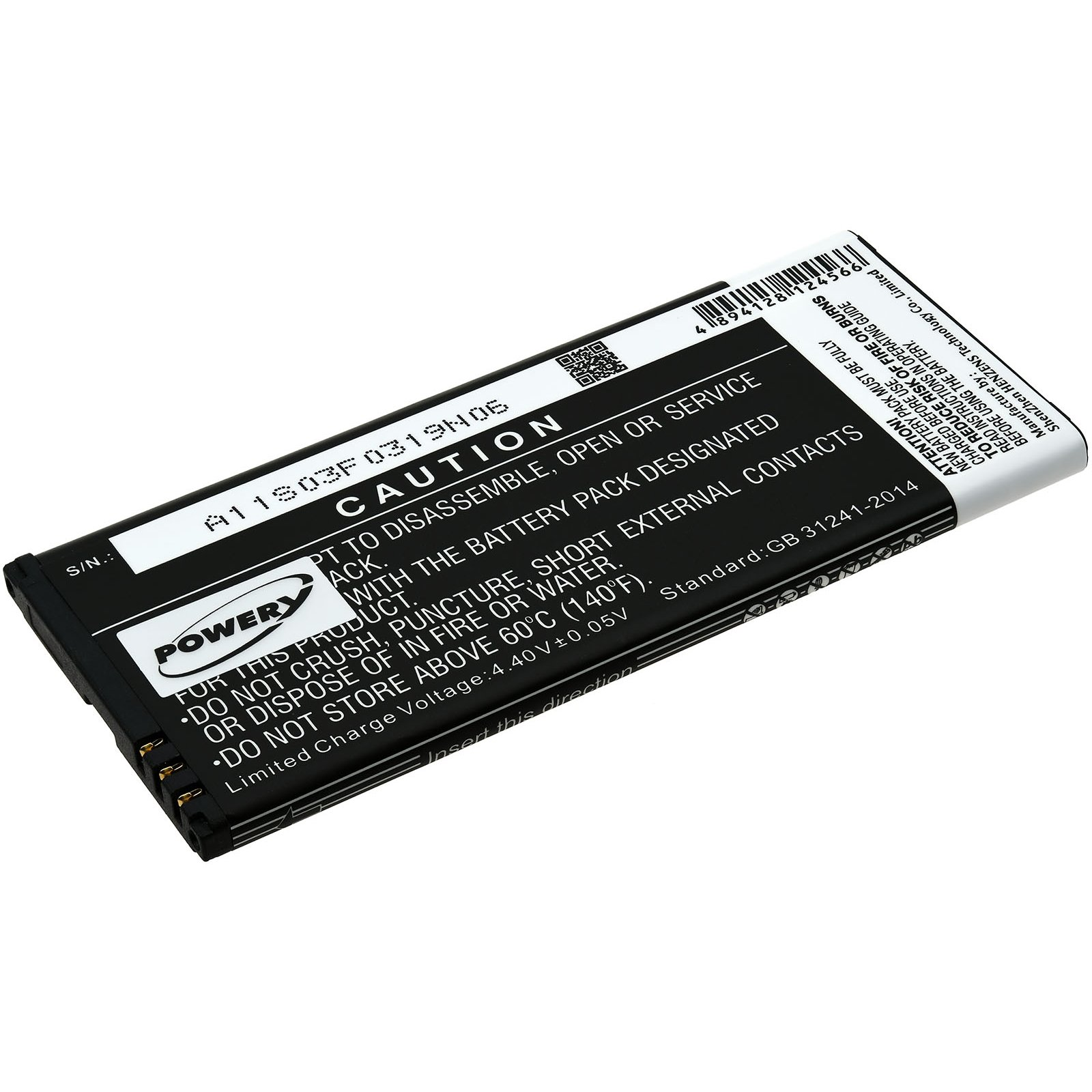 Lumia Li-Ion Akku 3.85 für Akku, 950 Volt, Nokia POWERY 2900mAh