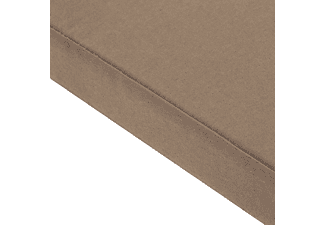 7EVEN In & Outdoor Lounge Kissen 50cm Taupe / Wasserabweisendes Kissen 50 x 50 x 5 cm Sitzkissen