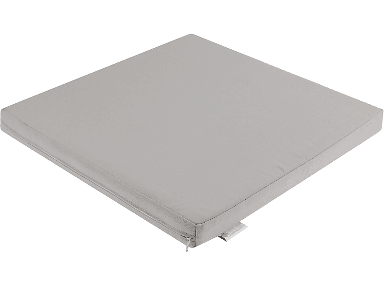 7EVEN In & Outdoor Lounge Kissen 50cm Silber-Grau / Wasserfestes Kissen 50 x 50 x 5 cm Sitzkissen