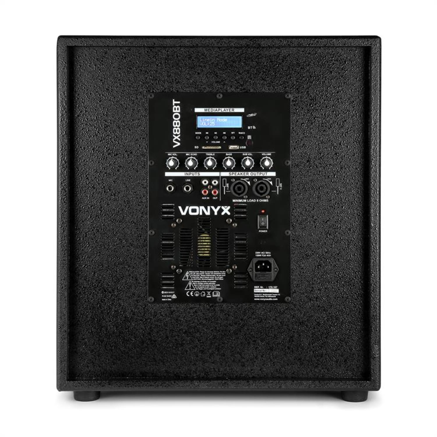 VONYX VX880BT Aktiv Schwarz Set, PA
