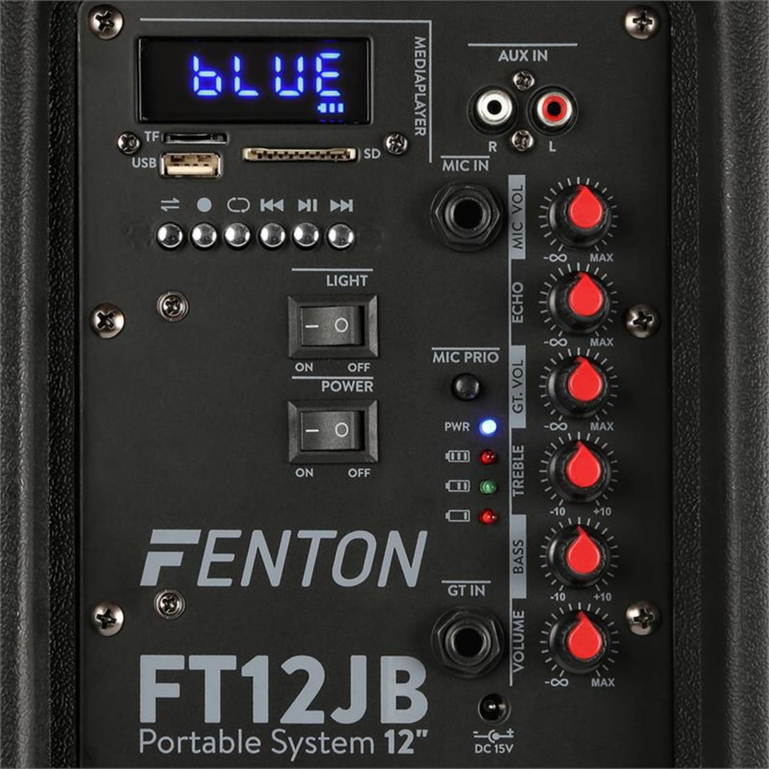 FENTON FT12JB Lithium Schwarz Ion