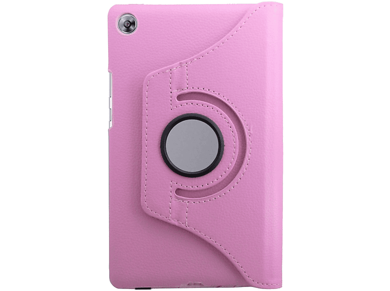8.4 Bookcover Kunstleder, COFI Rotierbar Tablet Rosa MediaPad Case für M5 Hülle Huawei