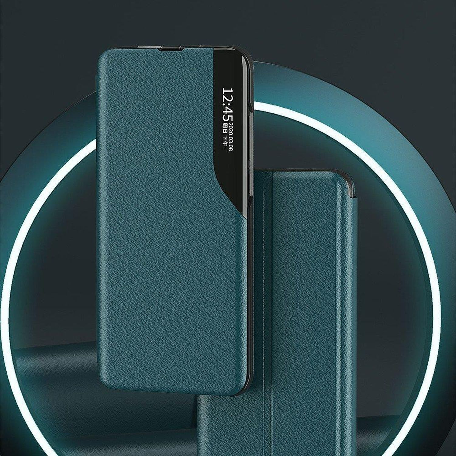 COFI Smart View Huawei, P30 Case, Bookcover, Pro, Grün
