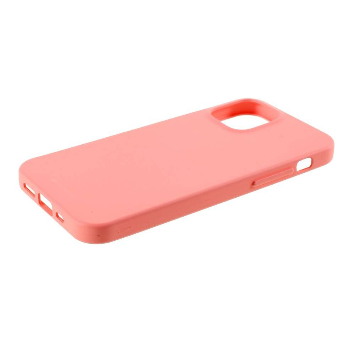 iPhone COFI Handyhülle iPhone 12 mit Schutzhülle Mini, Case Soft Apple, Bumper Jelly cofi1453® Case 12 Mini Rosa, in Bumper, Rosa kompatibel