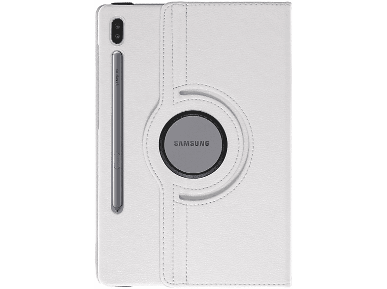 COFI Tablet Hülle Rotierbar Case Bookcover für Samsung Galaxy Tab S6 10.5 Kunstleder, Weiß | Tablet Bookcover