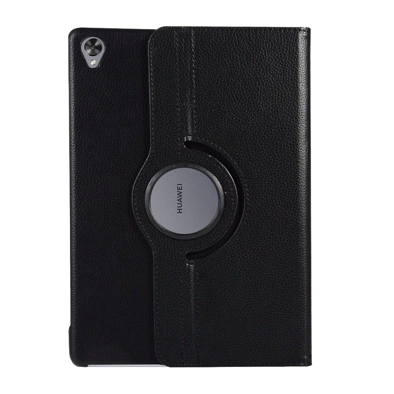 COFI Tablet Hülle Rotierbar M6 Bookcover MediaPad Huawei für Kunstleder, Case 8.4 Schwarz
