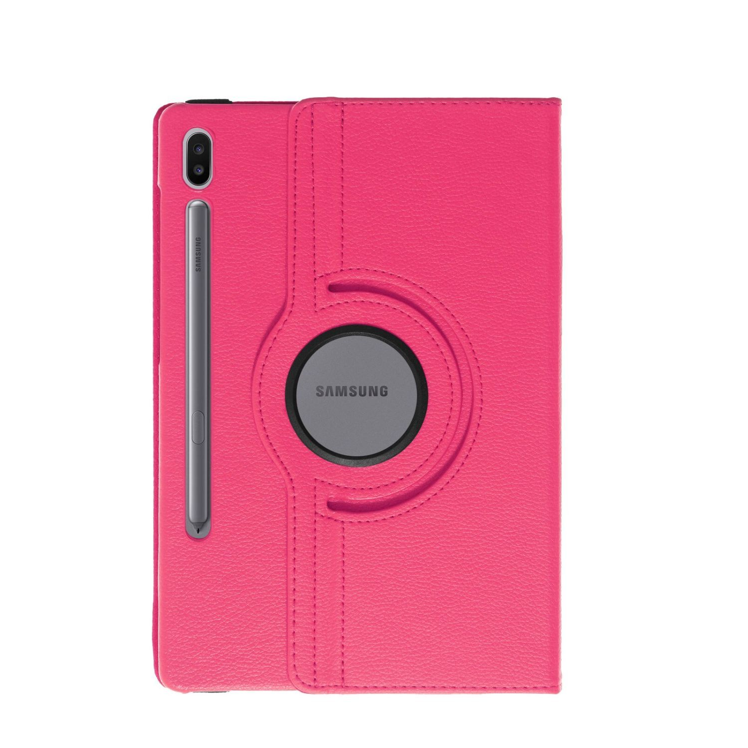 COFI Tablet Hülle Rotierbar Case Bookcover Pink Galaxy Samsung Kunstleder, für Tab S6 10.5