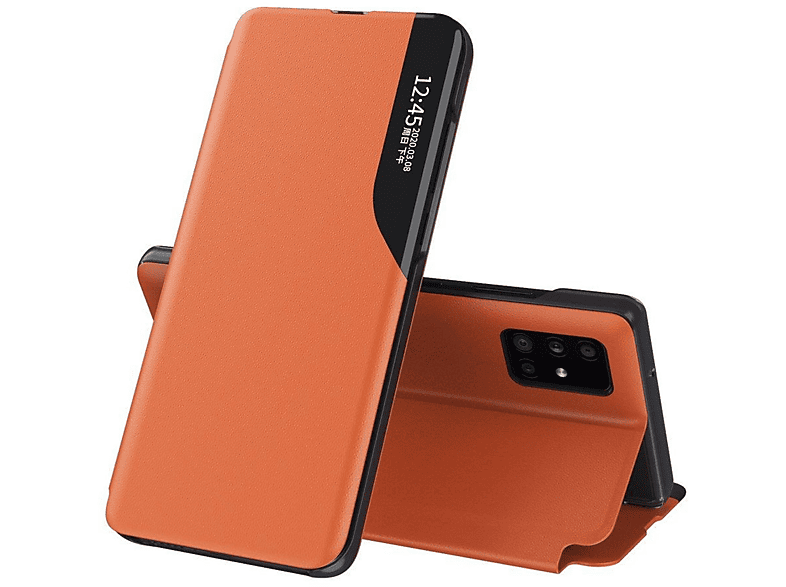 A70, COFI Smart Bookcover, Samsung, Galaxy View Orange Case,