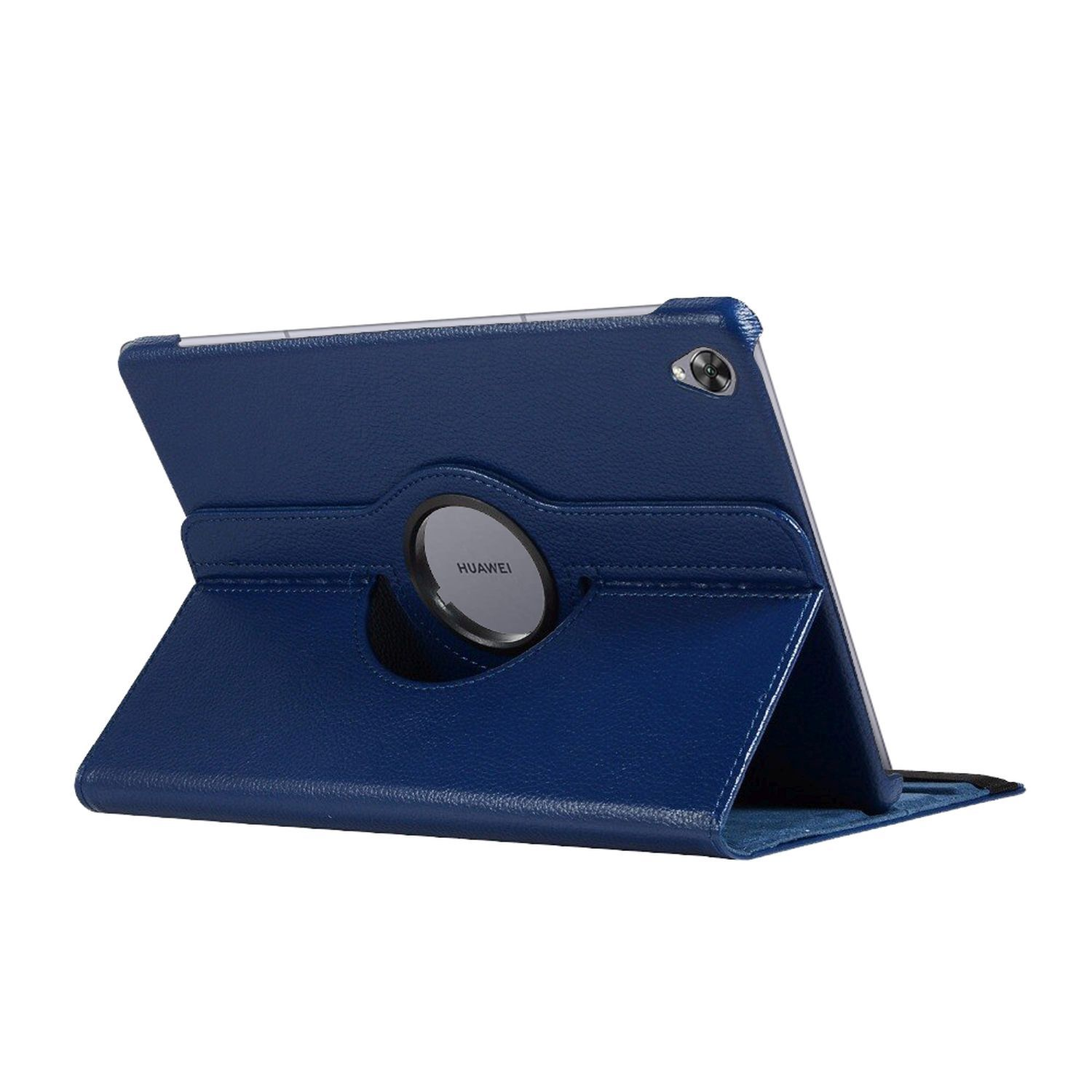 COFI Tablet Case Rotierbar Blau M6 für Kunstleder, Hülle Bookcover 8.4 Huawei MediaPad