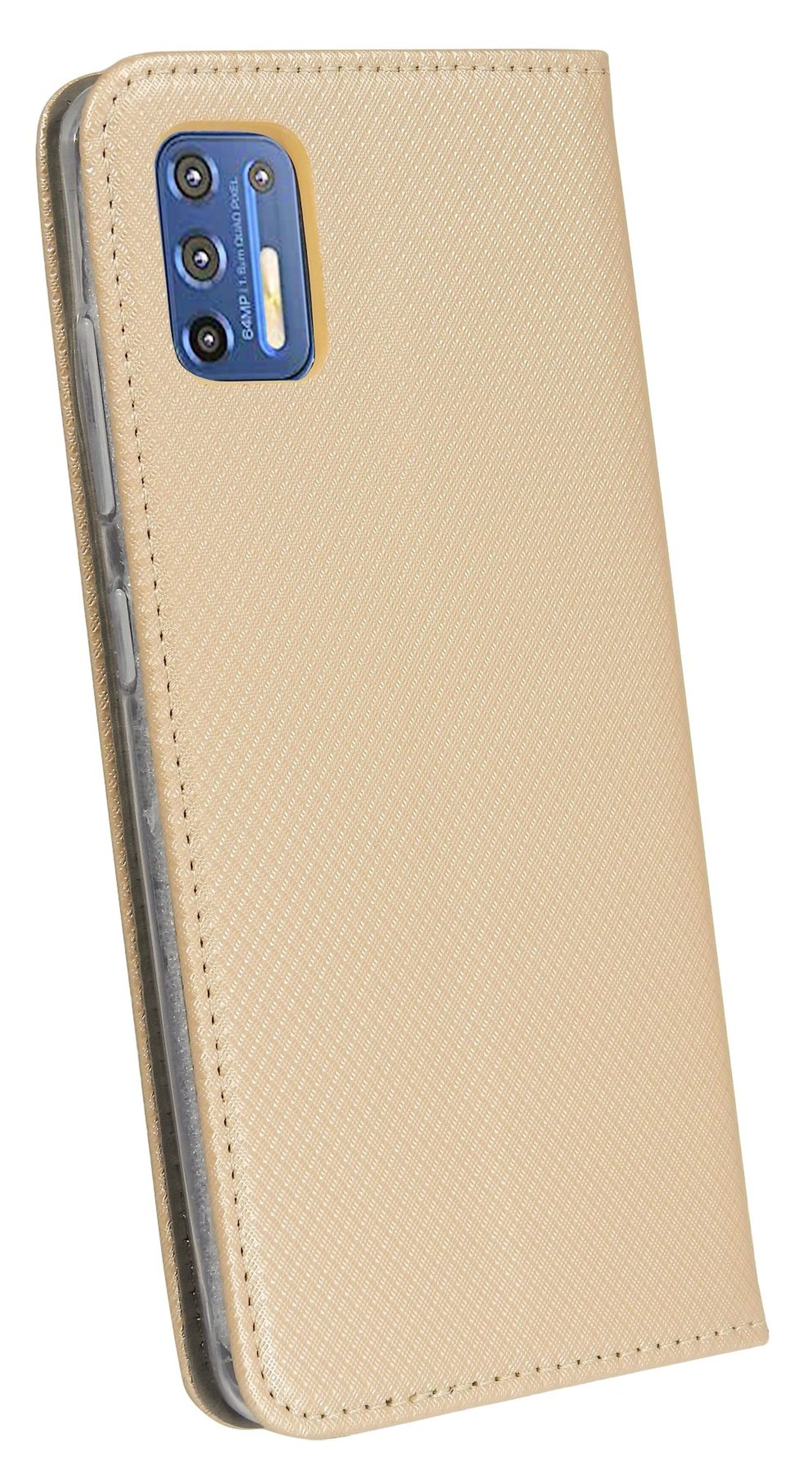 COFI Smart Case, Gold Motorola, G9 Bookcover, Moto Plus
