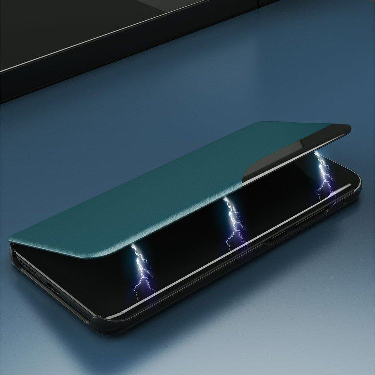 Note Galaxy Case, Grün Bookcover, Ultra, View Samsung, 20 Smart COFI