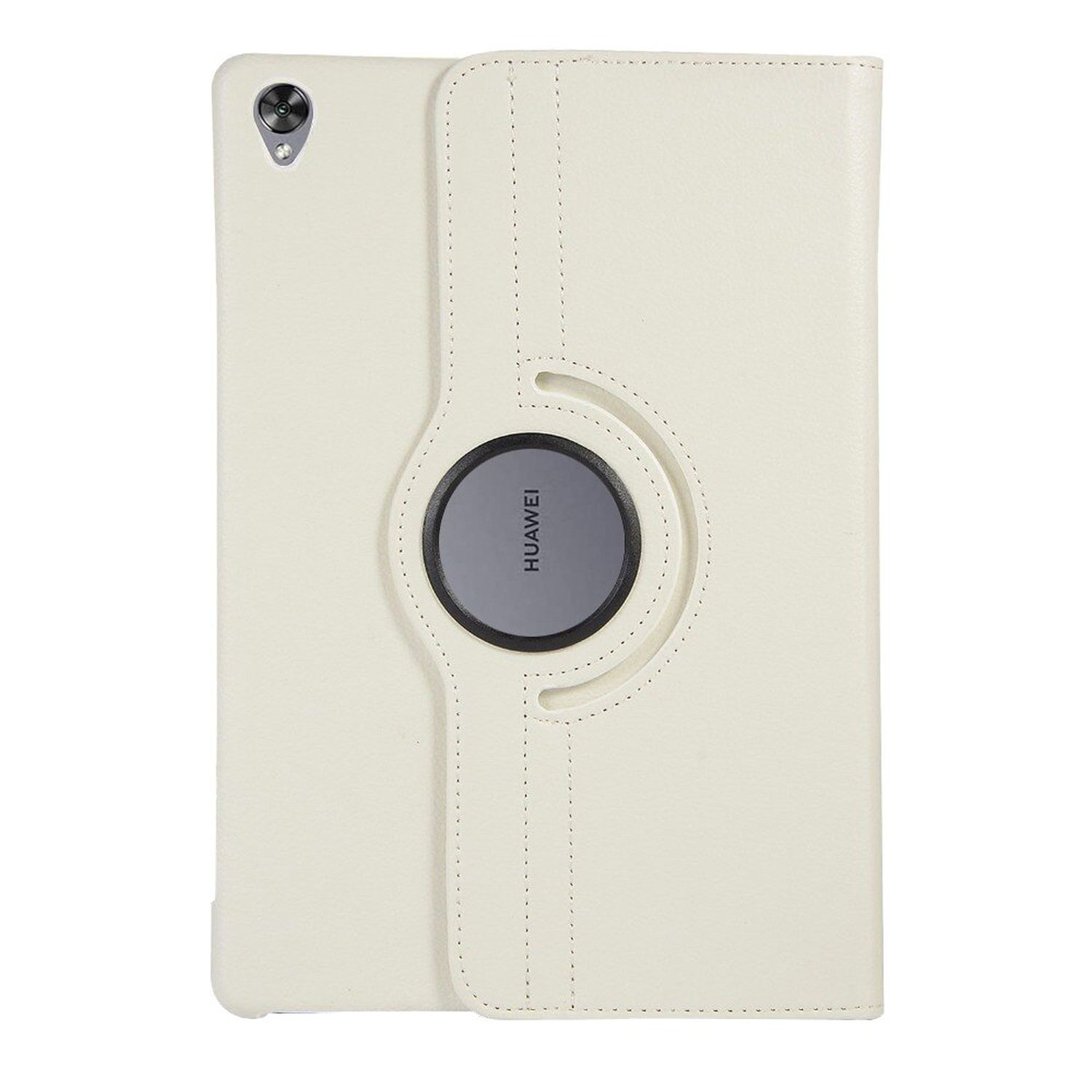 Hülle für M6 Rotierbar 10.8 Kunstleder, MediaPad Case COFI Bookcover Huawei Tablet Weiß