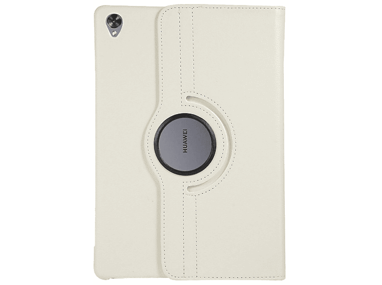 COFI Tablet Hülle Rotierbar Case Bookcover für Huawei MediaPad M6 10.8 Kunstleder, Weiß