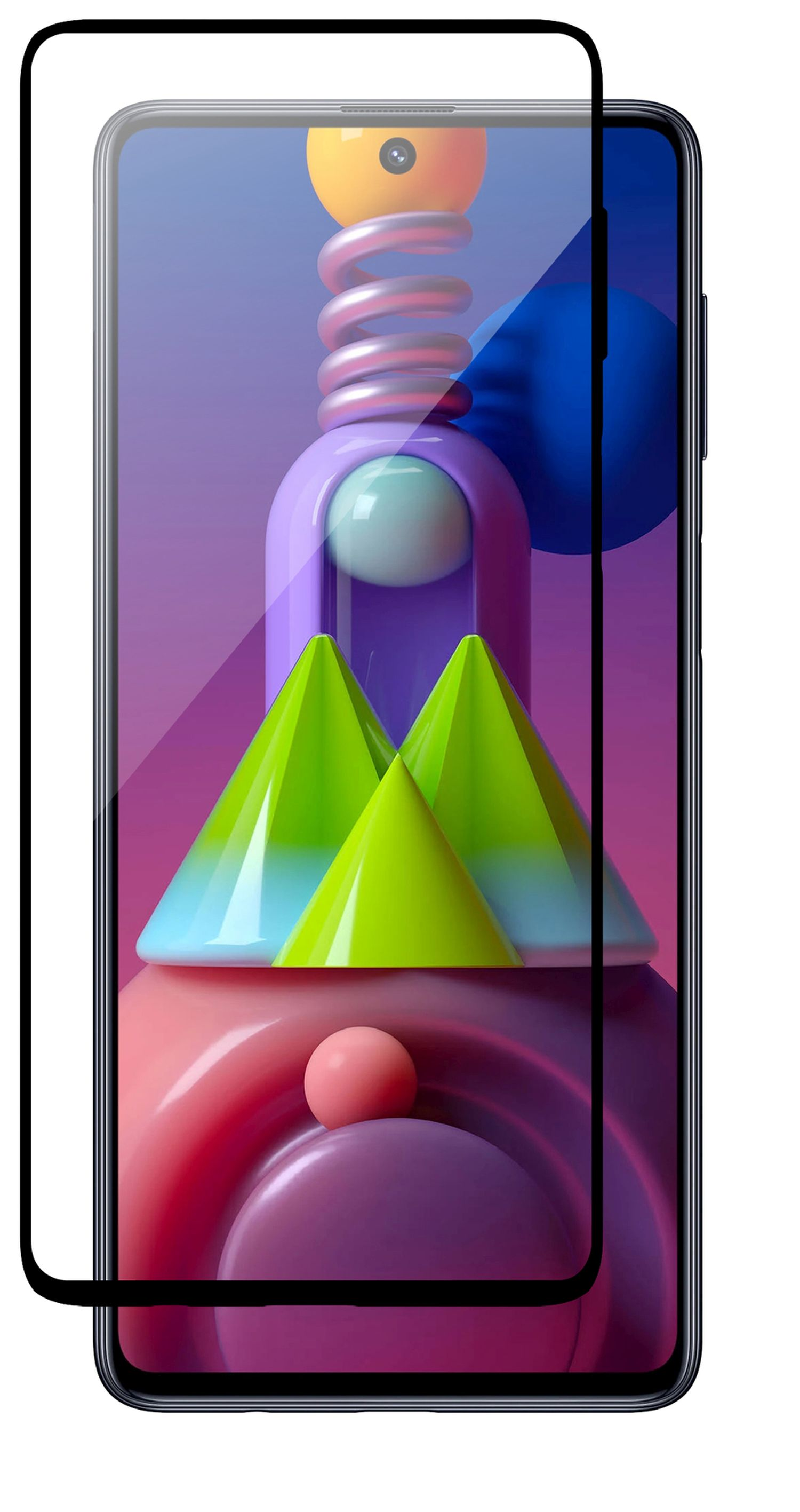 COFI 5D Schutzglas Displayschutz(für Samsung M51) Galaxy