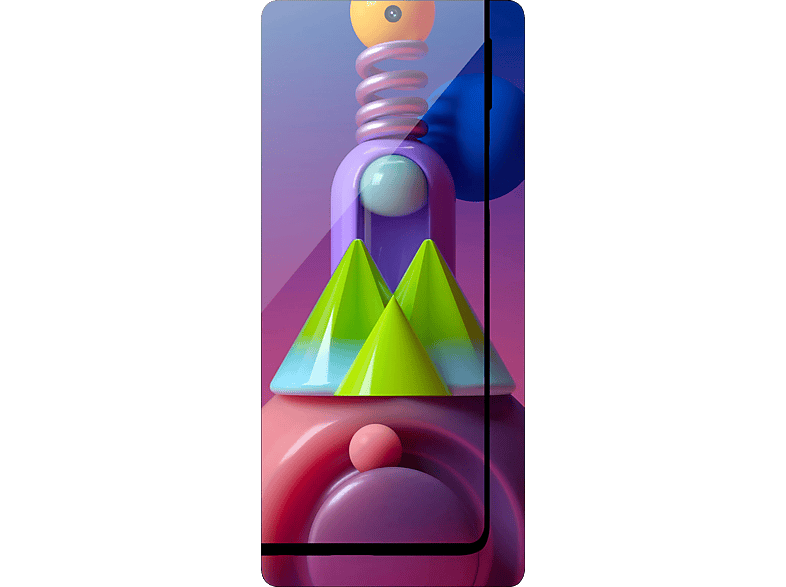 COFI 5D Schutzglas Displayschutz(für Samsung Galaxy M51)
