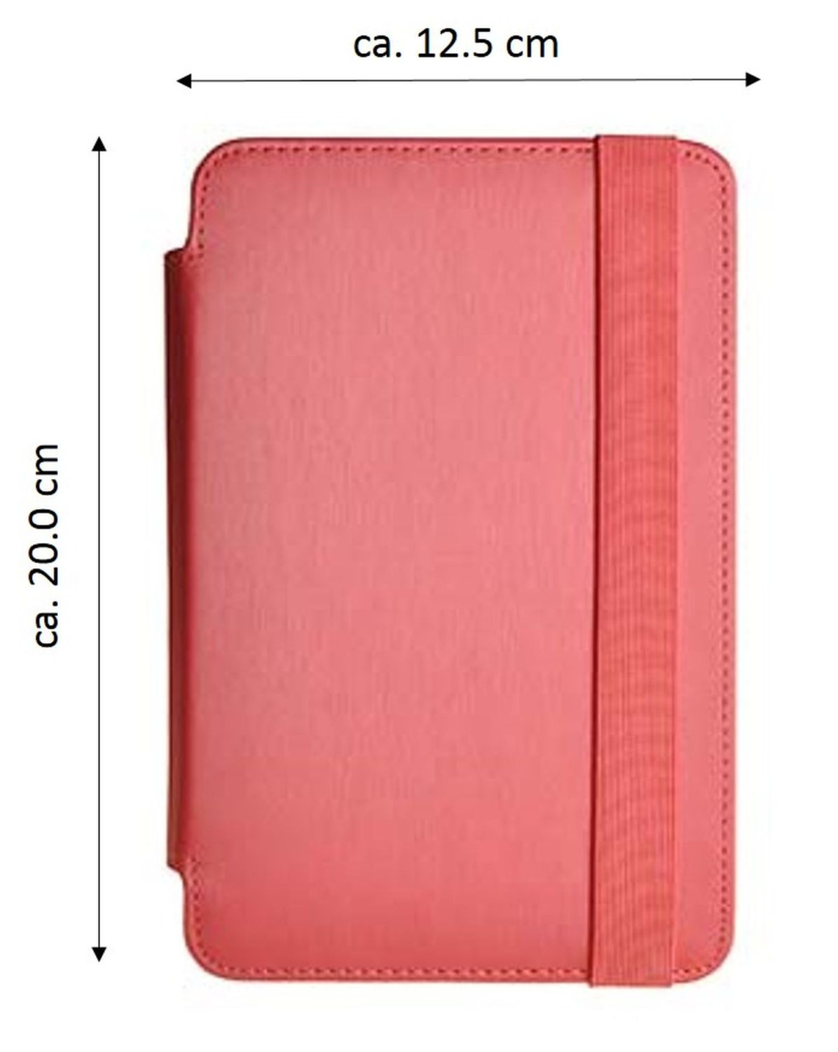 COFI Tablet Hülle Case Universal Zoll Kunstleder, 7 Bookcover Tablets für Rot