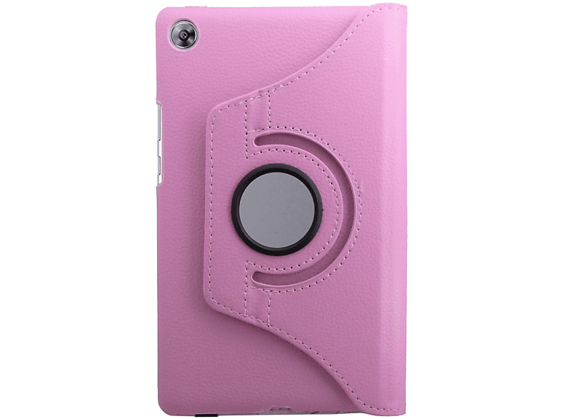 COFI Tablet Hülle Rotierbar Case Huawei M5 Bookcover MediaPad 10.8 Rosa für Kunstleder