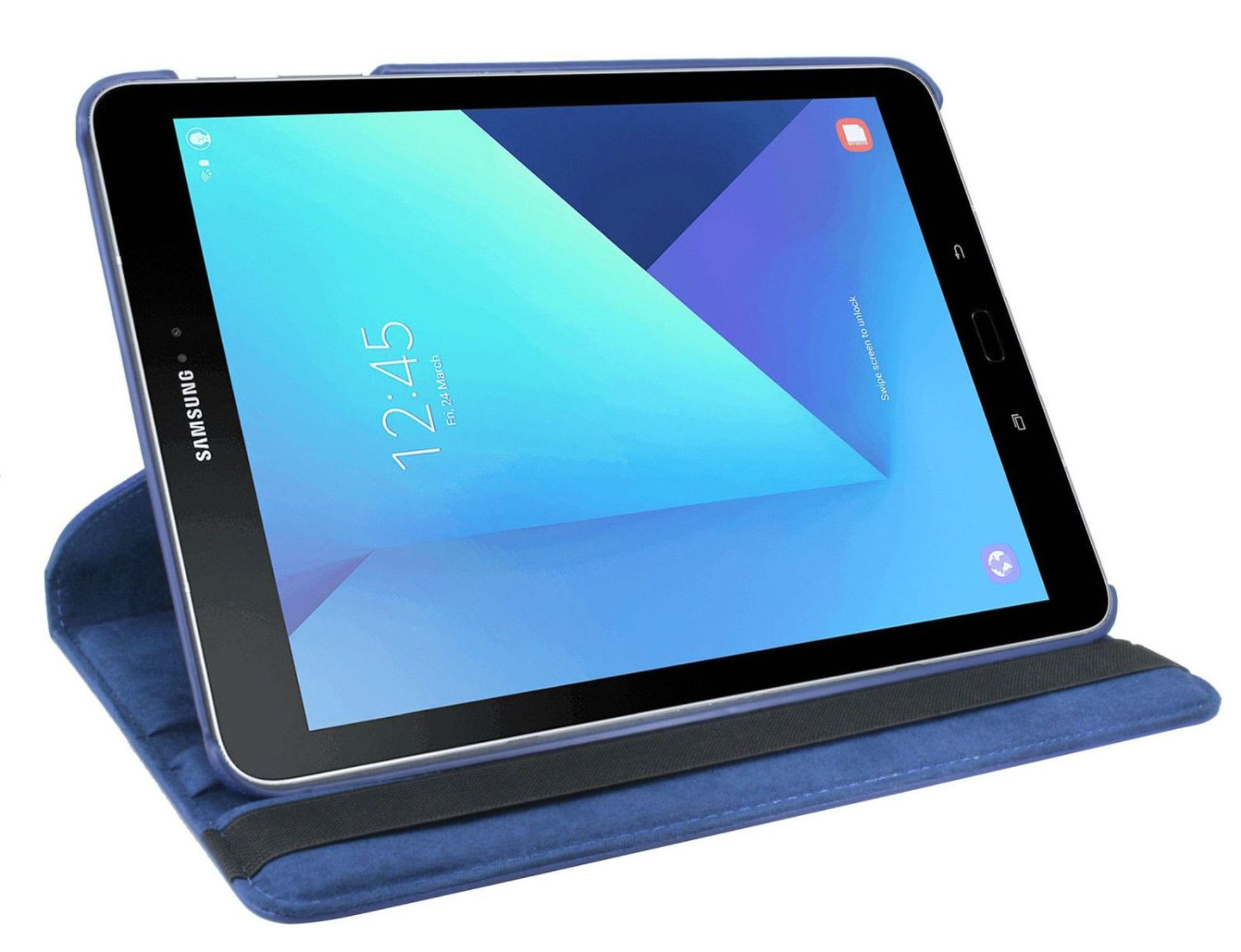 Kunstleder, Galaxy Bookcover 9.7 Rotierbar Tablet Blau COFI für Hülle Samsung S3 Tab Case
