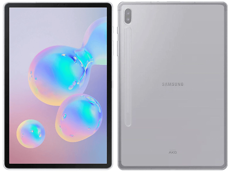 COFI Tablet Hülle Silikon Cover Case Bumper für Samsung Galaxy Tab S6 10.5 Kunststoff, Transparent