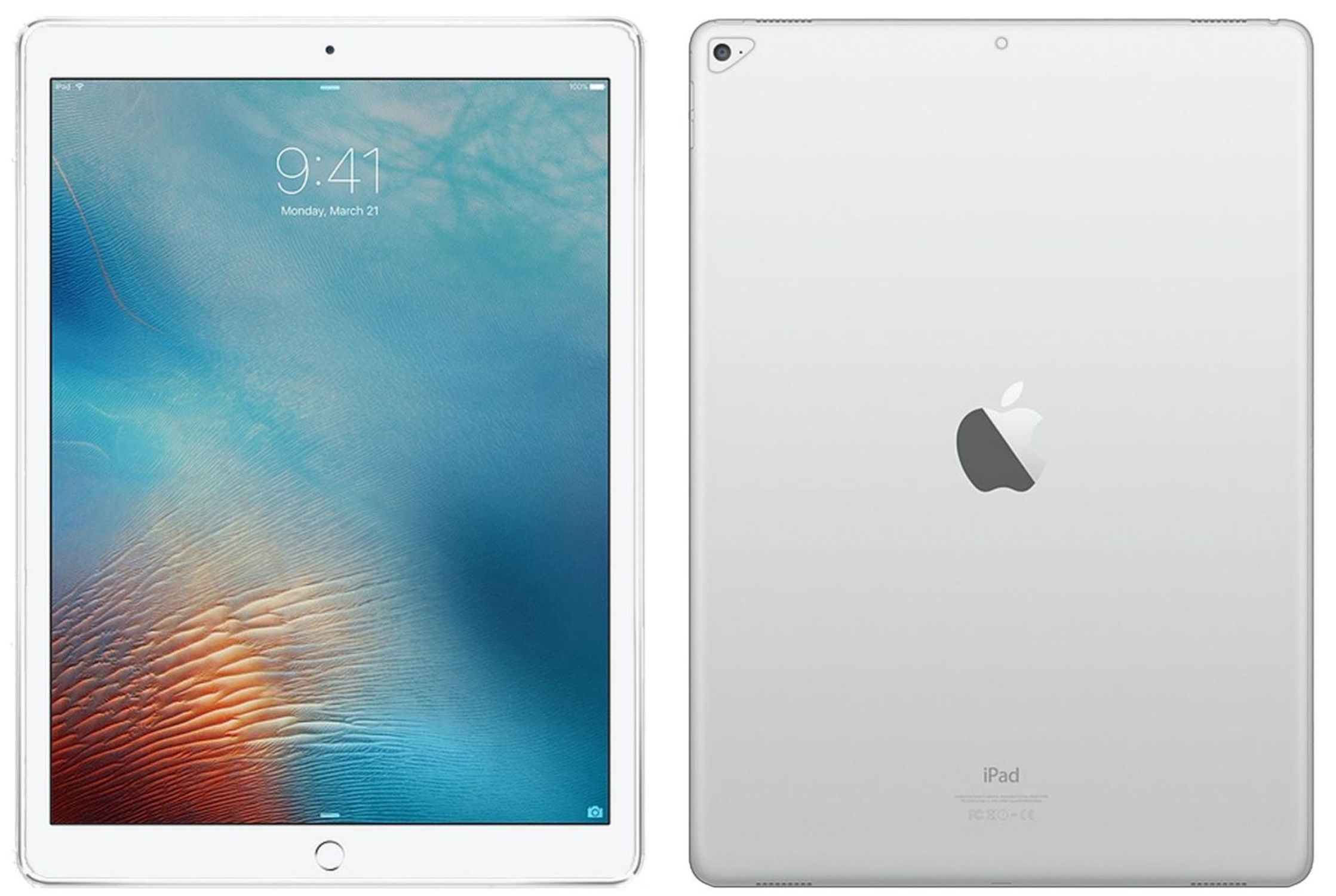 COFI Tablet Hülle Silikon Bumper iPad Case (2015) 12.9 für Cover Pro Kunststoff, Apple Transparent