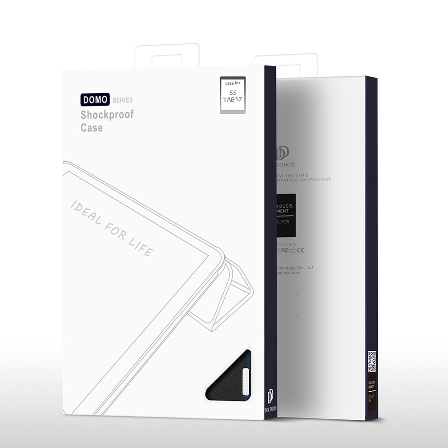 DUX DUCIS Smart Tab für Galaxy Schwarz Case S7 Samsung Bookcover Kunstleder, Sleep